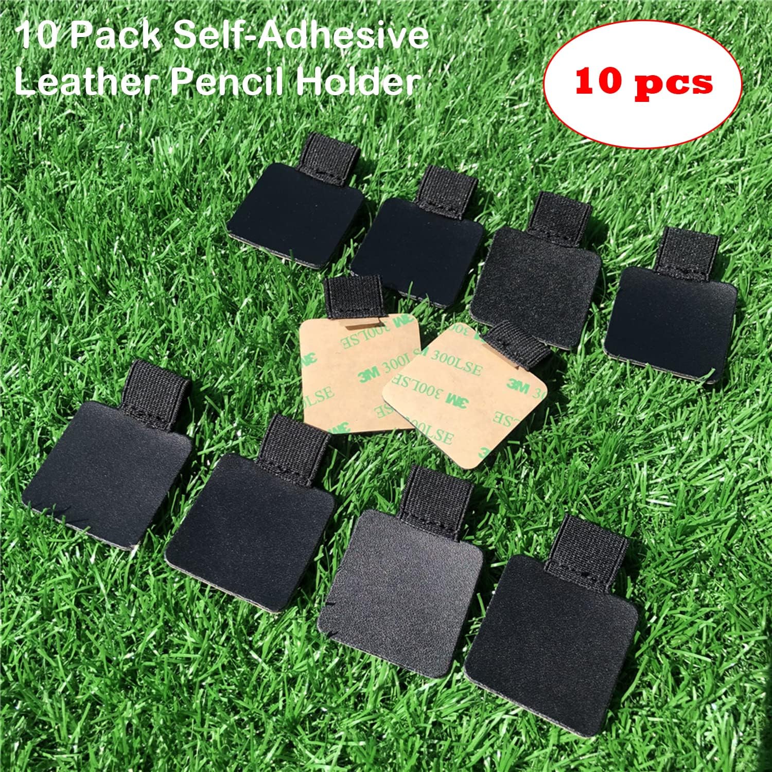 Pen Loop Holder, 10 Pack Self-Adhesive Leather Pencil Holder, Notebook Pen Loop - Image 3