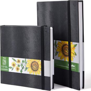 Marker Pads Art Sketchbooks, 2-pack 8.3"×8.3"& 8.3"×11.7", 120 LB/200GSM Smooth