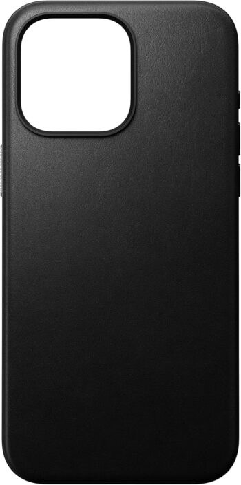 Modern Eco Leather Case for iPhone 15 Pro Max, Black