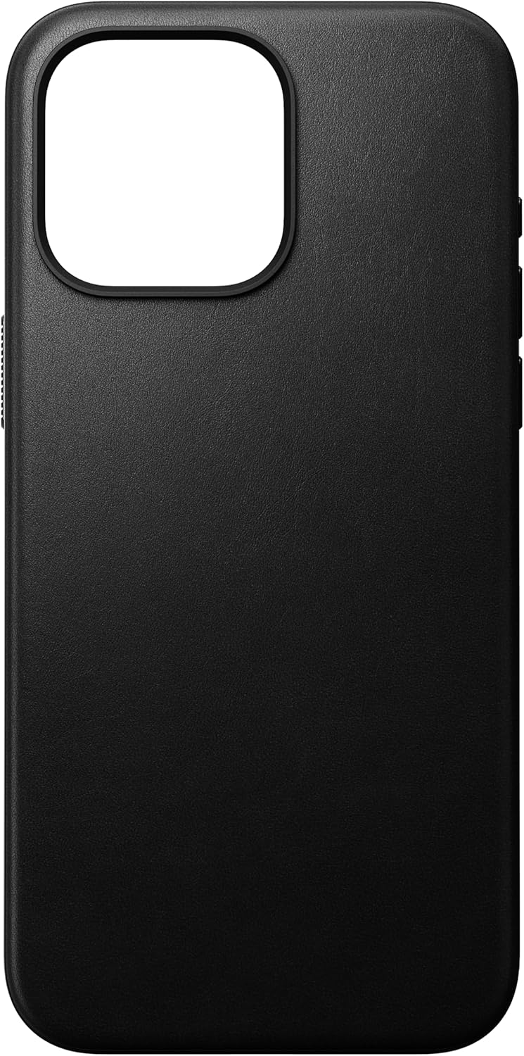 Modern Eco Leather Case for iPhone 15 Pro Max, Black