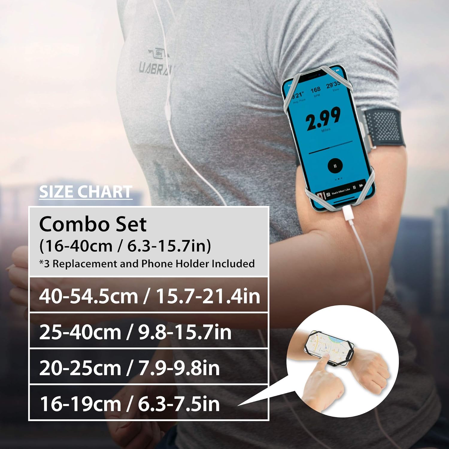 Running Armband Phone Holder, Lightweight Sports Cell Phone Arm Band for iPhone - Image 6