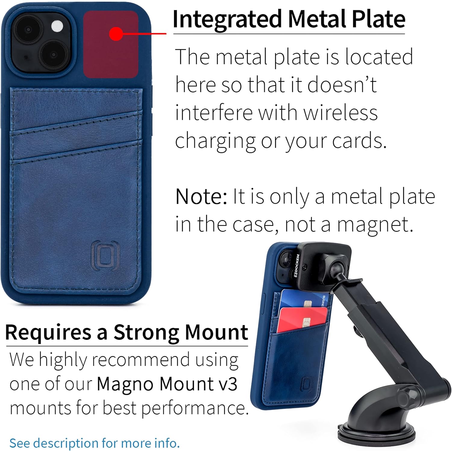 For iPhone 14 Liquid Silicone Shell, Built-in Metal Plate for Magnetic Leather - Image 3