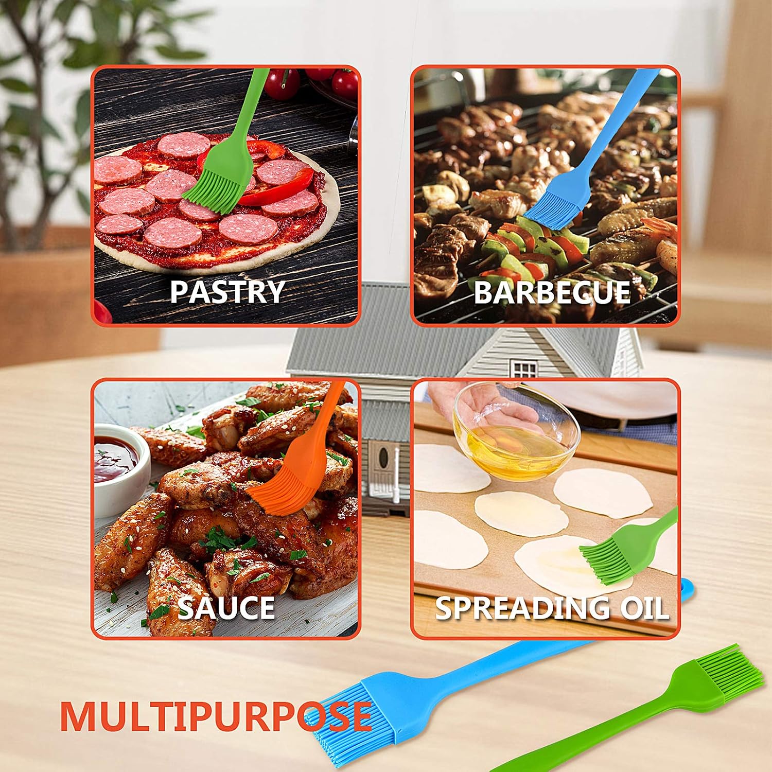 Silicone Basting Brush Pastry Brushes Cooking Set - Pack of 3 Pcs - Image 6