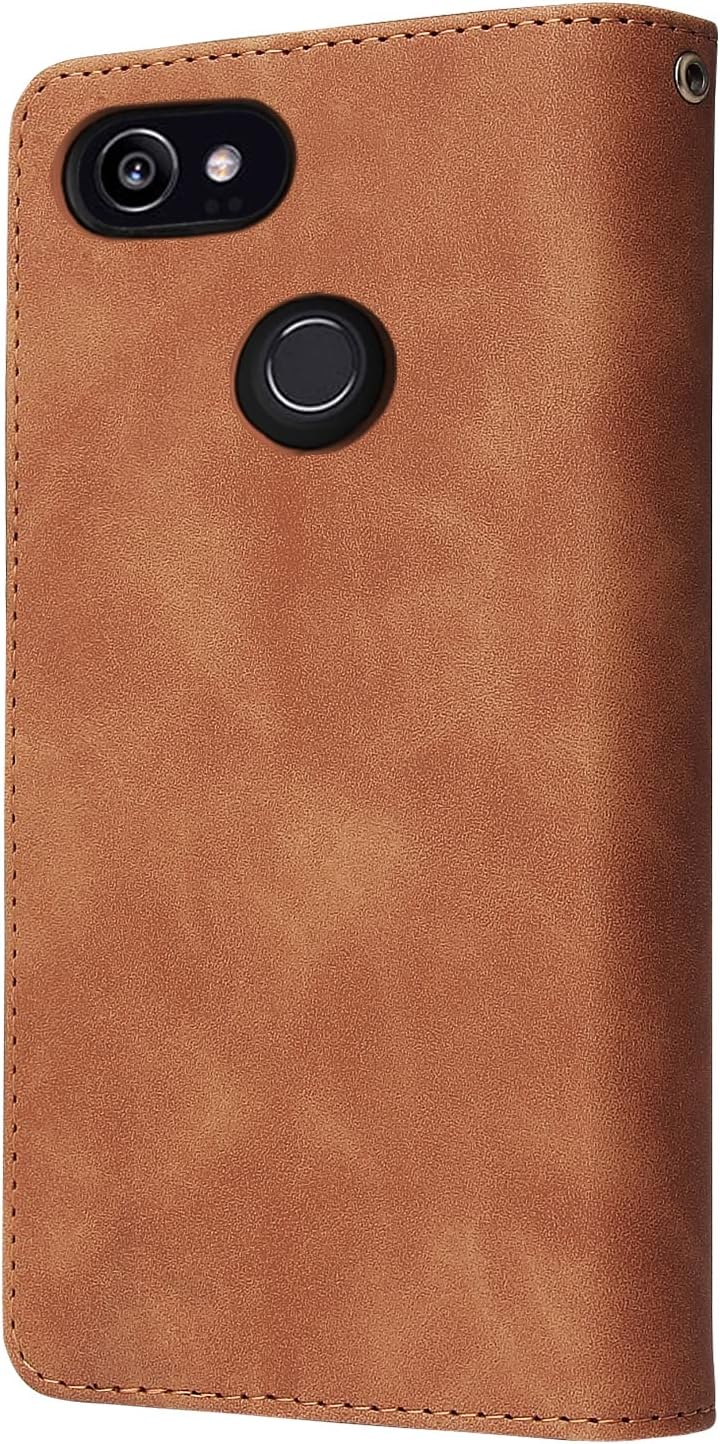 Google Pixel 2XL Tempered Glass Screen Protector and Leather Flip Wallet Case - Image 6