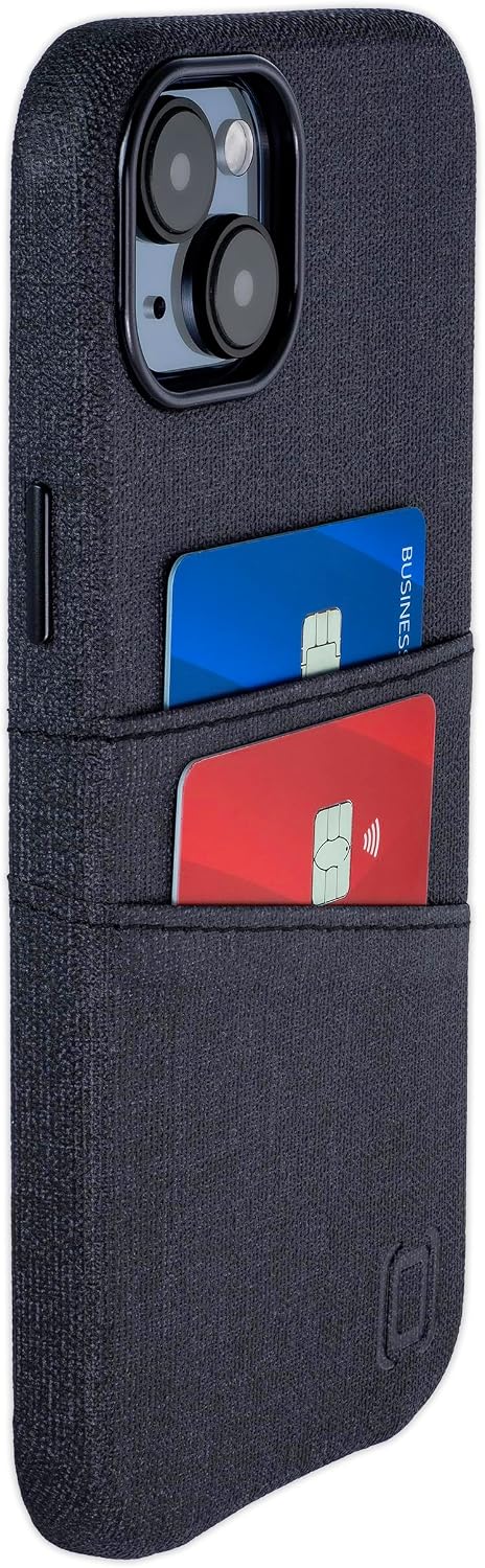 For iPhone 15 Plus w Built-in Metal Plate for Magnetic Mounting Leather Wallet - Image 9