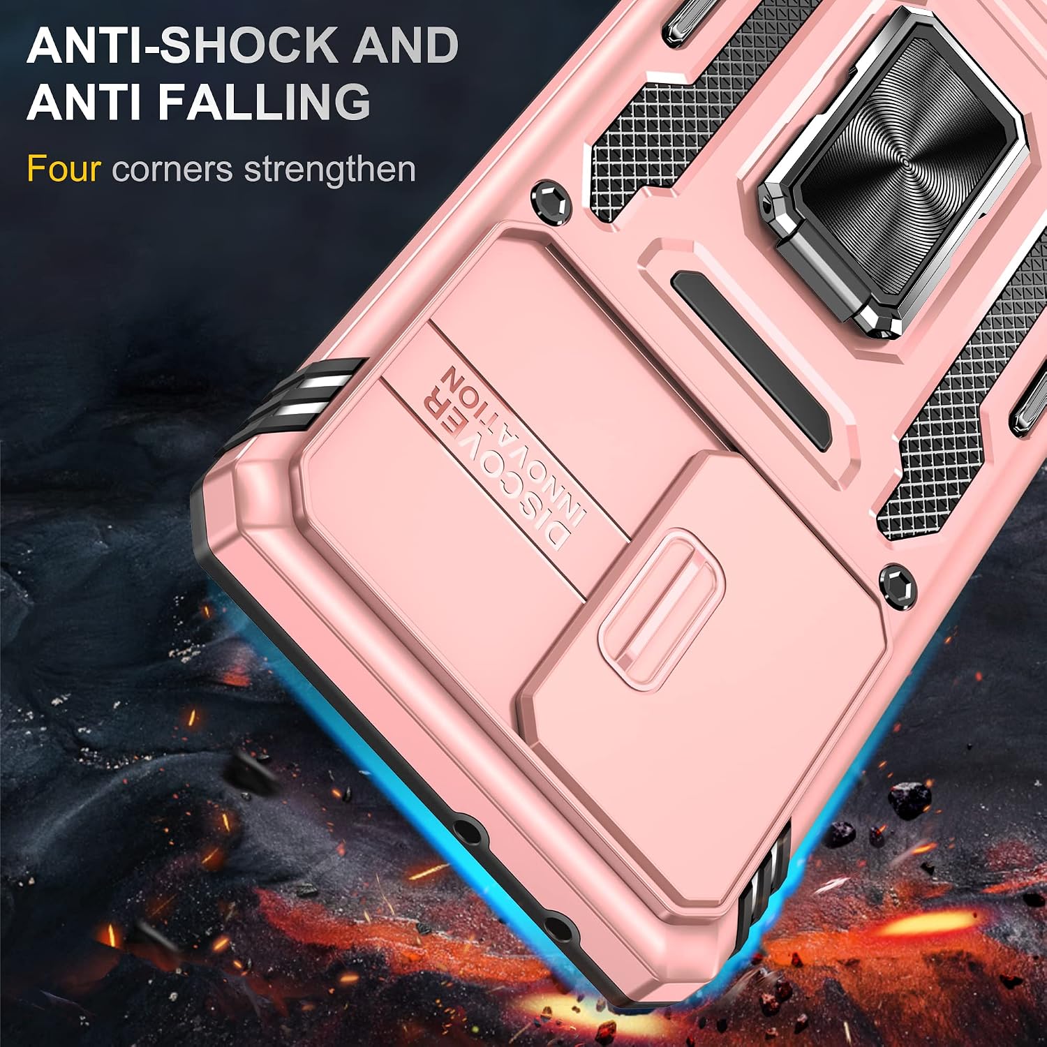 For Samsung Galaxy S21 Ultra 5G Kickstand Case w Tempered Glass Screen Protector - Image 5