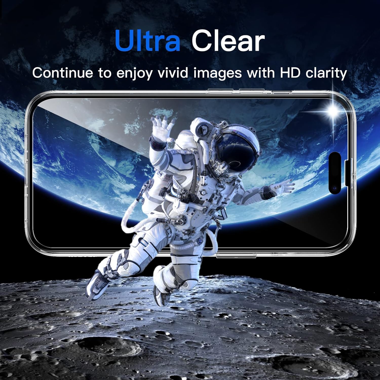3 in 1 Case for iPhone 14 Pro Max 6.7-Inch, with 2-Pack Screen Protector (Clear) - Image 5
