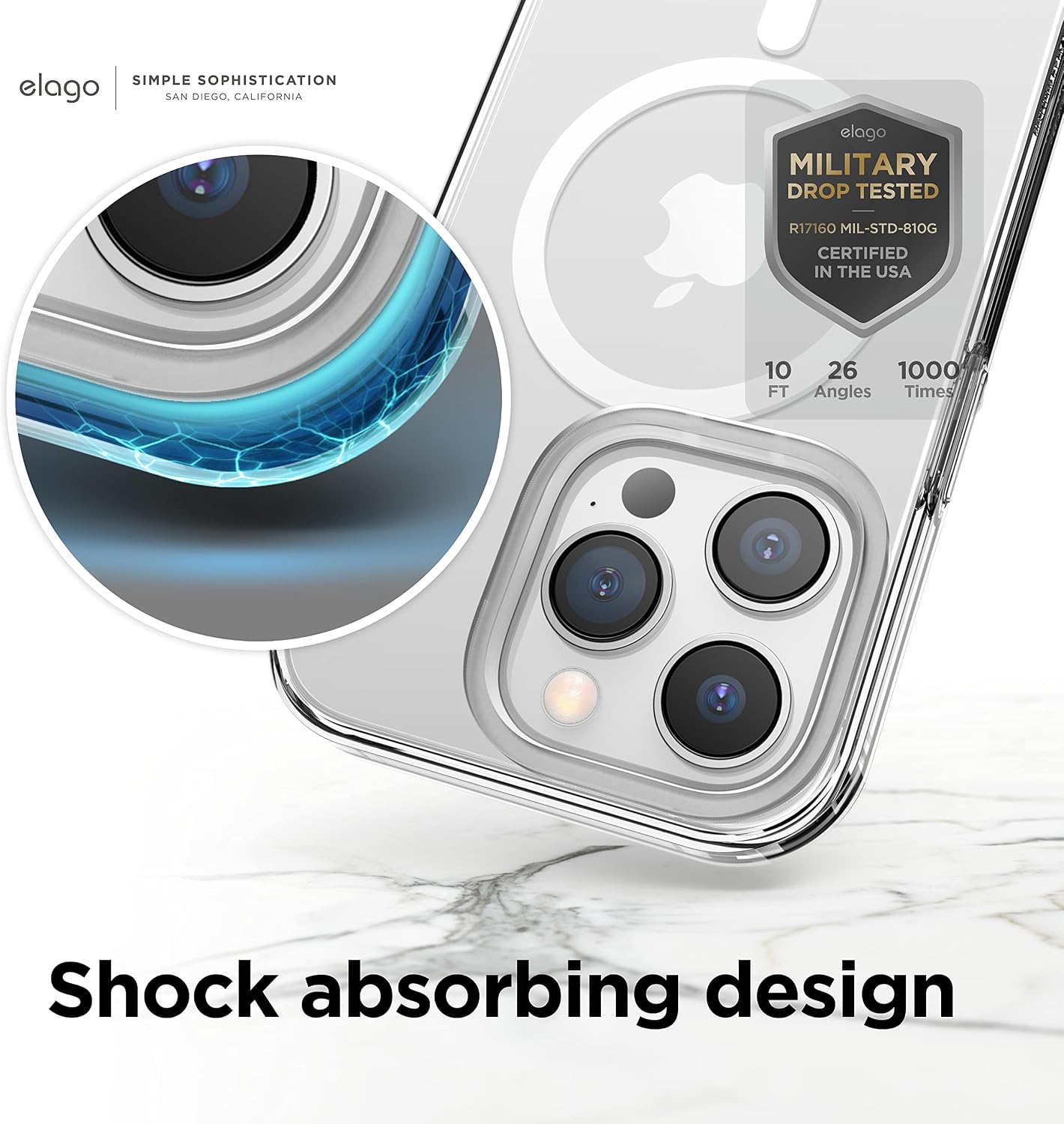 Hybrid Clear Case Compatible with iPhone 14 Pro Max Case (6.7") - Image 5