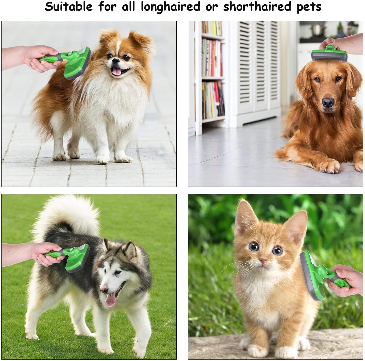 Self-Cleaning Slicker Brush, Grooming Brush for Dogs &Cats with Medium/Long Hair - Image 7
