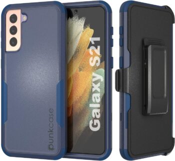 Galaxy S21 Belt Clip Holster 4-1 Rugged & Protective Multilayer Phone Case