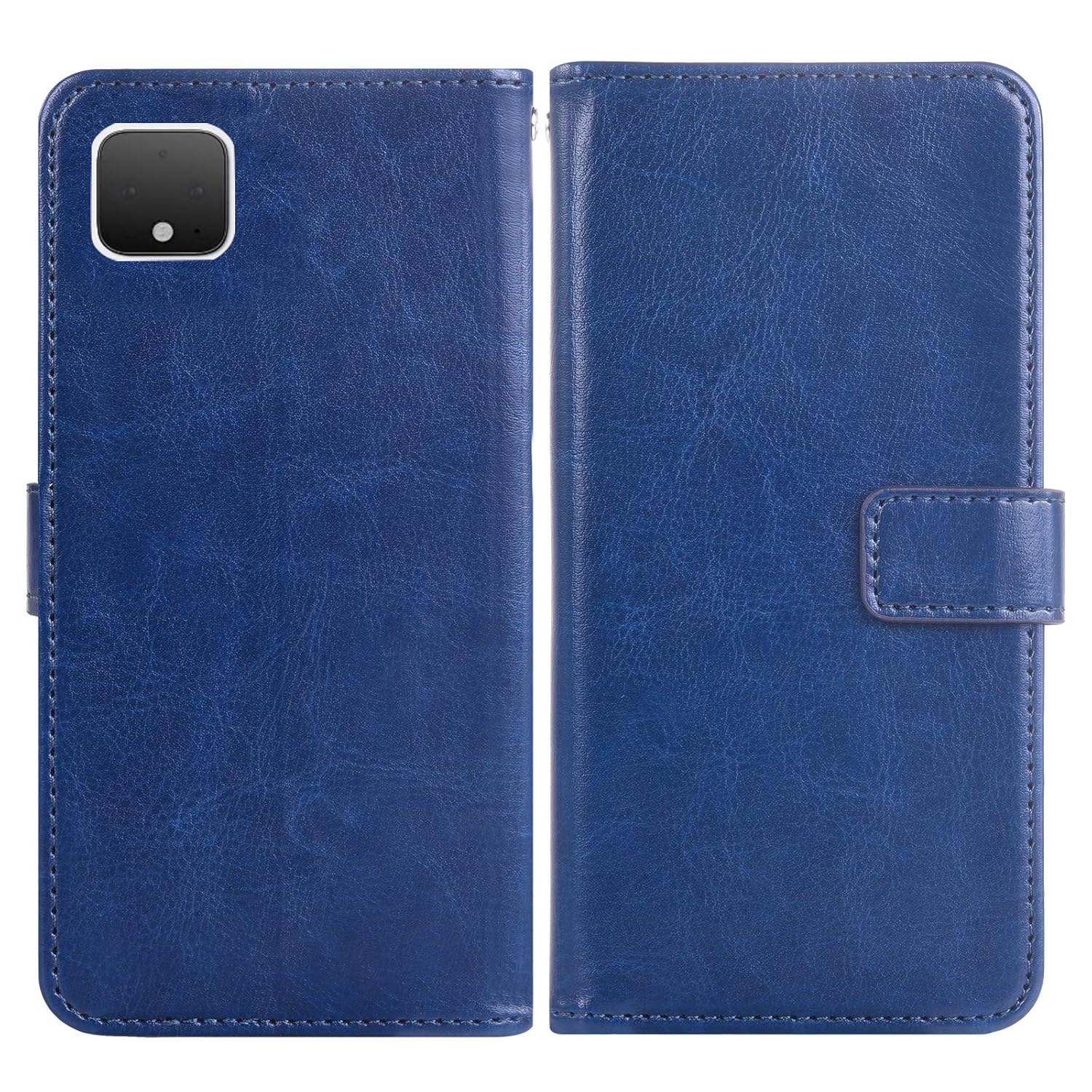 Google Pixel 4 Tempered Glass Screen Protector and Leather Flip Wallet Case - Image 5
