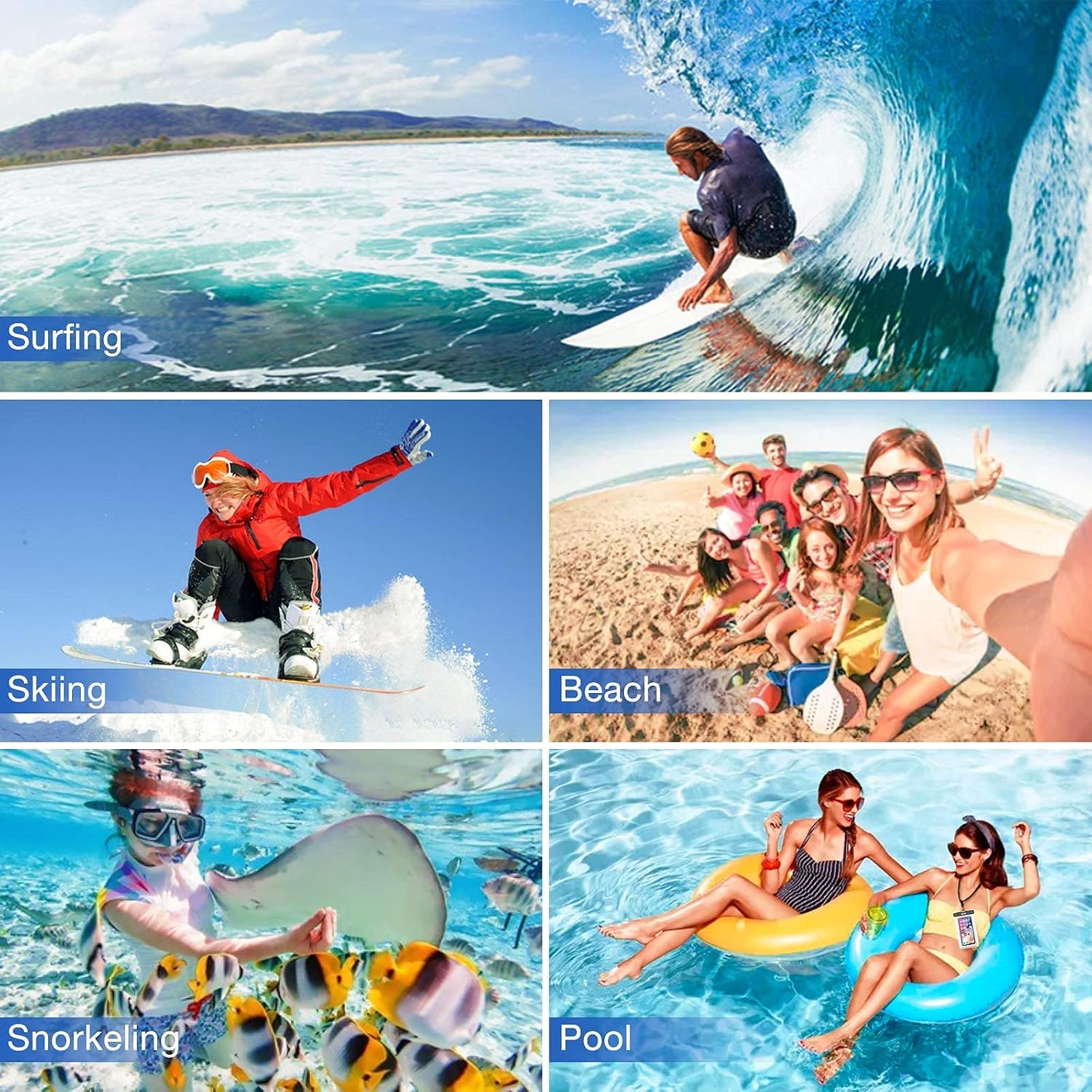 Floating Waterproof Phone Holder Pouch, Universal Waterproof Case for Beach - Image 6