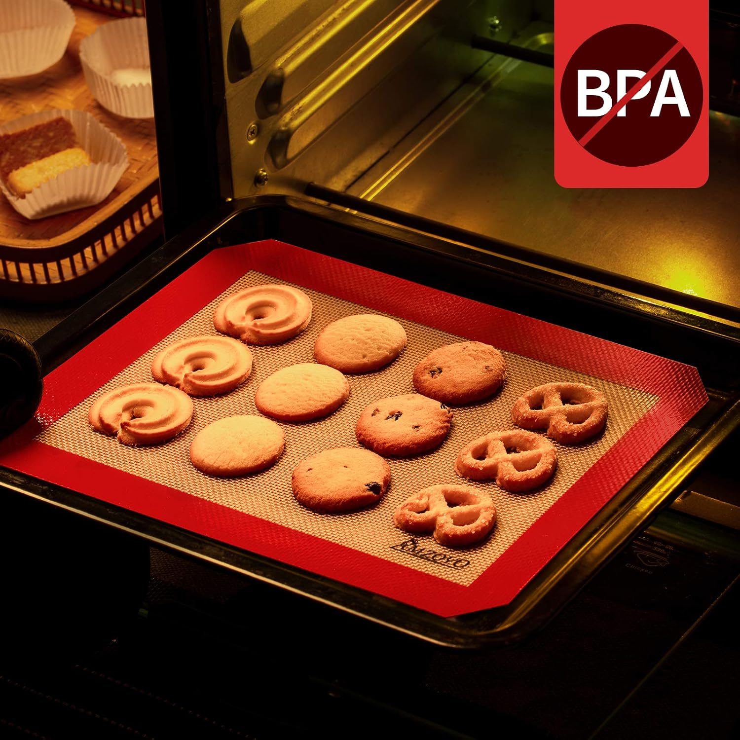 Silicone Baking Mats Set of 2, Non-stick Food Safe, 100% Non-stick Reusable - Image 5