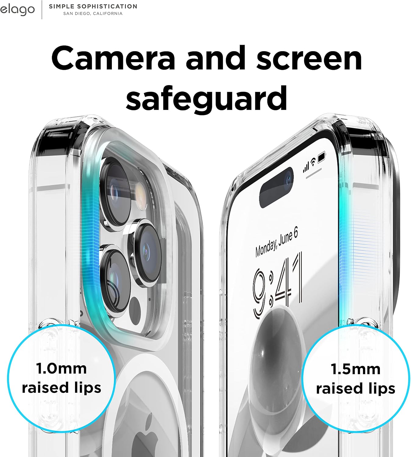 Magnetic Hybrid Clear Case Compatible with iPhone 14 Pro - Transparent - Image 4