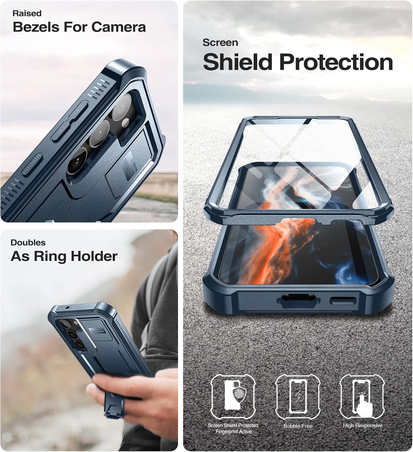 Samsung Galaxy S23, Bumpershock Technology Drop Protection Rugged Phone Case - Image 7