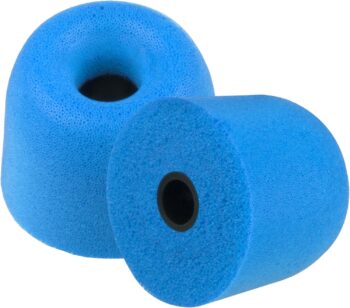 Memory Foam In Ear Earphone Medium Size Earbud Replacement Ear Tip-4 Pairs-Blue