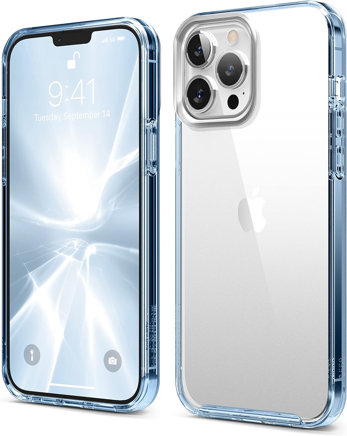 Shockproof Clear Case for iPhone 13 Pro Max Case (Sierra Blue) - Image 8