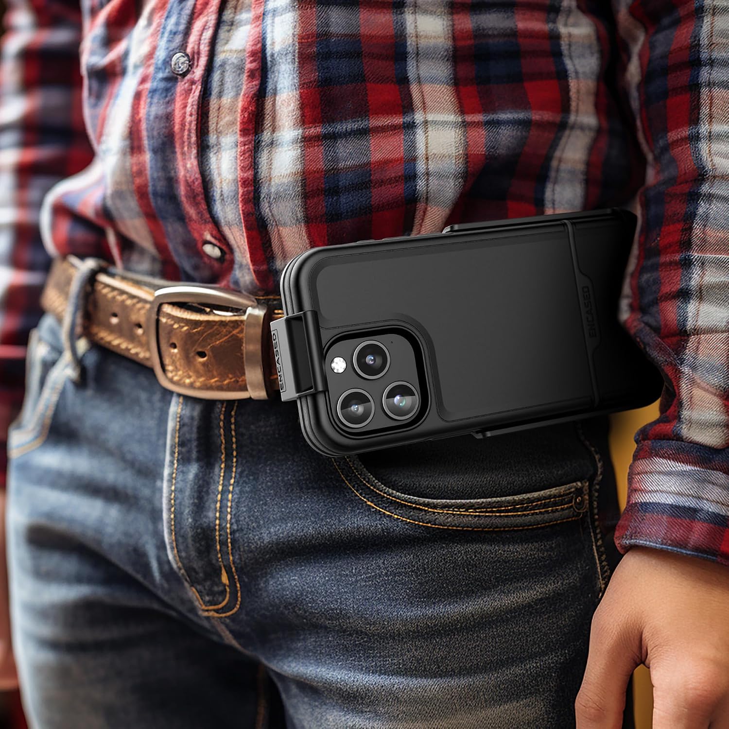 Rebel Belt Case Designed for iPhone 15 Pro - Shockproof Protective Case - Image 3
