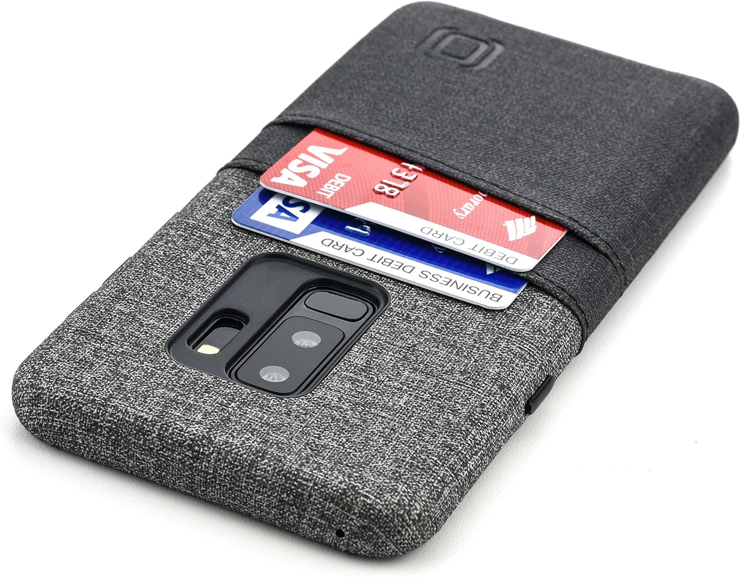 For Samsung Galaxy S9 Plus - Minimalist Synthetic Leather Wallet Case - Image 2
