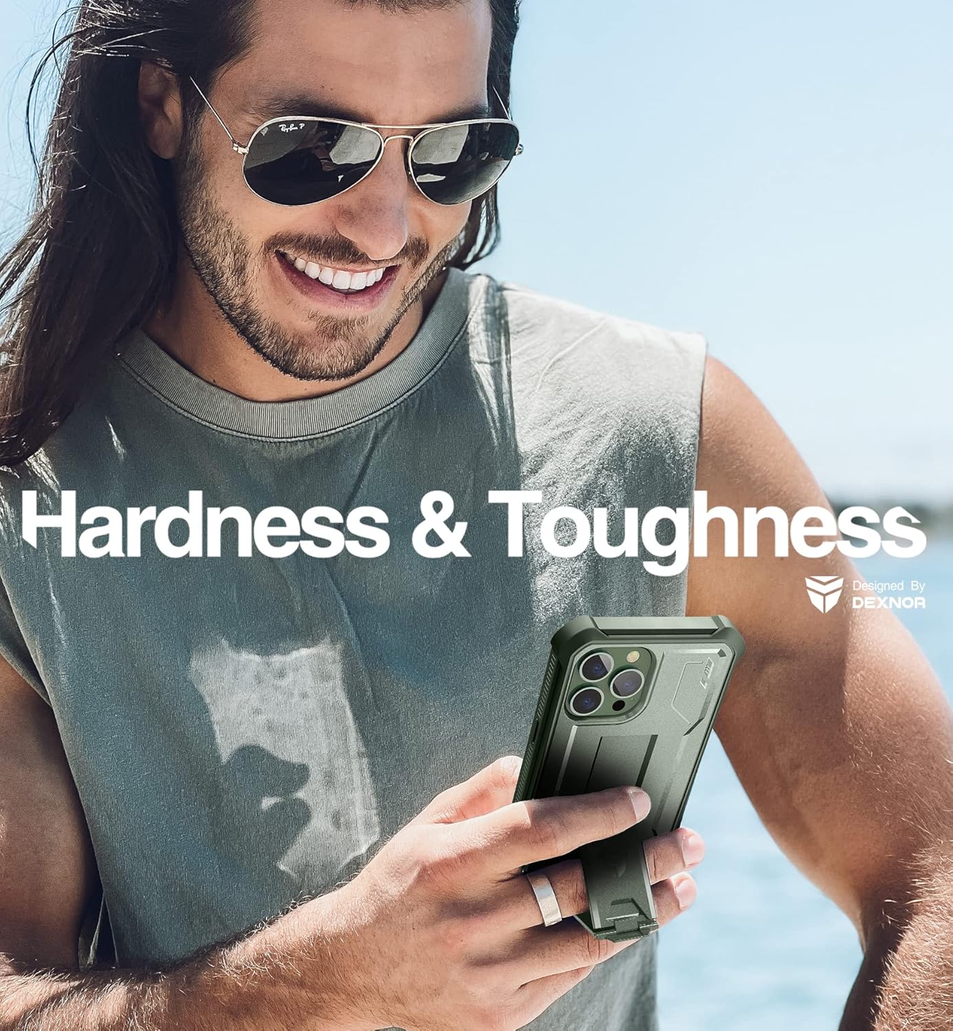 Apple iPhone 13 Pro Max Military Shockproof Protective Case - Military Green - Image 5