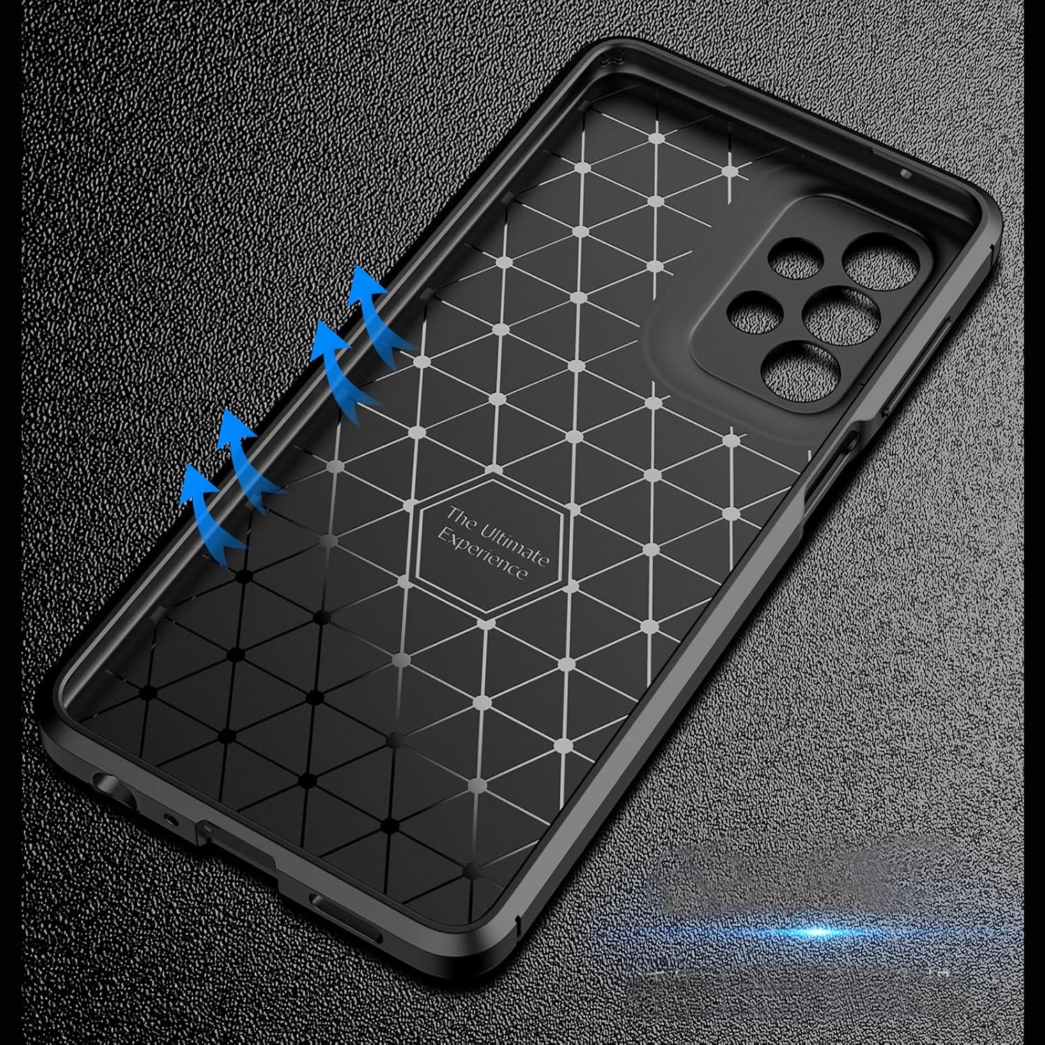 Samsung Galaxy A33 5G, Protective Carbon Fiber Lightweight Ultra Thin Slim Case - Image 5