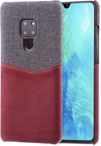 PU Leather Card Wallet Plastic Phone Case Compatible with Huawei Mate 20