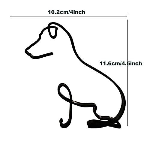 Dog Minimalist Art Sculpture, Personalized Metal Abstract Metal Line Crafts - Image 5