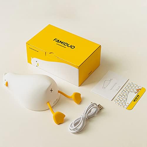 Cute Lying Flat Duck Lamp, Squishy Night Light with Toys Gift, Dimmable Nursery - Image 6