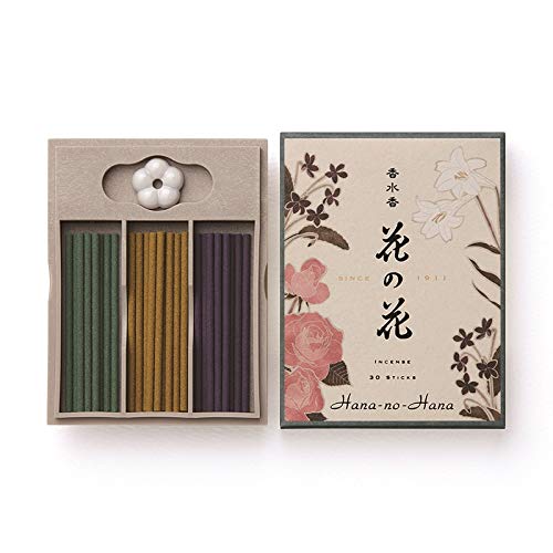 Hana-no-Hana Assortment 30 Sticks (Rose, Lily, & Violet) by NIPPON KODO