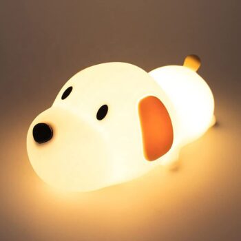 LED Rechargable Puppy Night Lamp Light Dog Kids Night Light Touch Control
