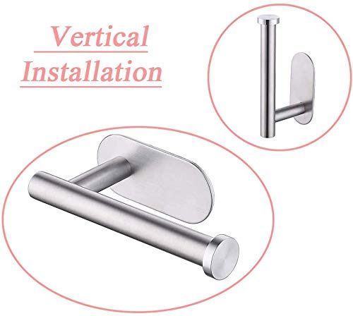Toilet Paper Holder Self Adhesive, Kitchen Washroom Adhesive Toilet Tissue Roll - Image 3