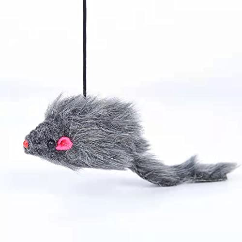 Interactive Cat Toys 70'' Door Hanging Cat Mouse Toy for Home Indoor Plush Mice - Image 3