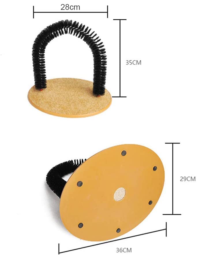 Self Grooming Cat Arch, Cat Scratcher Toys, Cat Brush for Grooming with Cat - Image 4
