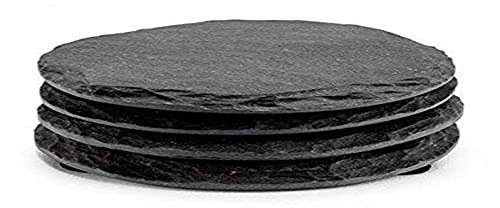 Slate Coaster 4 Piece Set, 10 cm Size