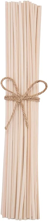 10 inch 100 PCS Natural Rattan Wood Reed Diffuser Sticks Essential Oil Aroma