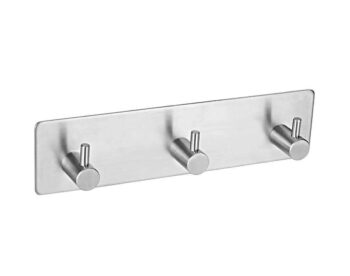 Self Adhesive Key Hook and Hanger, Stainless Steel Heavy Duty Hanger Robe Towel