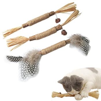 3Pack Catnip Toys,Chew Sticks Cat Teeth Cleaning Toy,More Attractive to Cats
