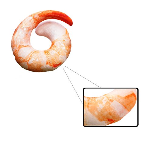 Shrimp Meat U Shaped Neck Pillow Throw Pillow Cushion Plush - Image 4