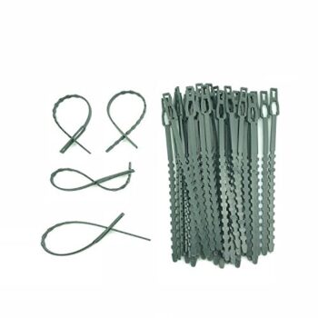 100 Pcs 17.5 cm (6.9") Adjustable Plant Ties Flexible Plant Cable Ties Plastic