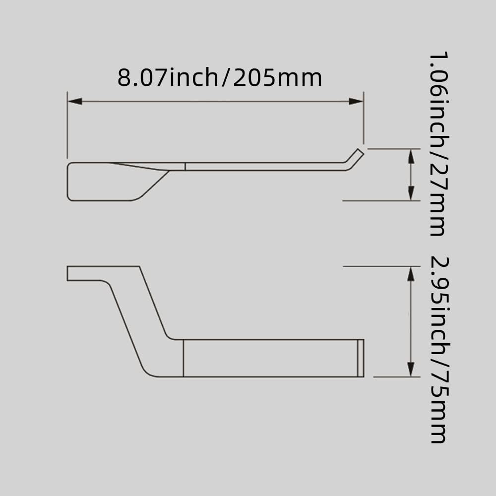 Toilet Roll Holder Wall Mounted- Toilet Paper Roll Holder-Artistic Curved Line - Image 2