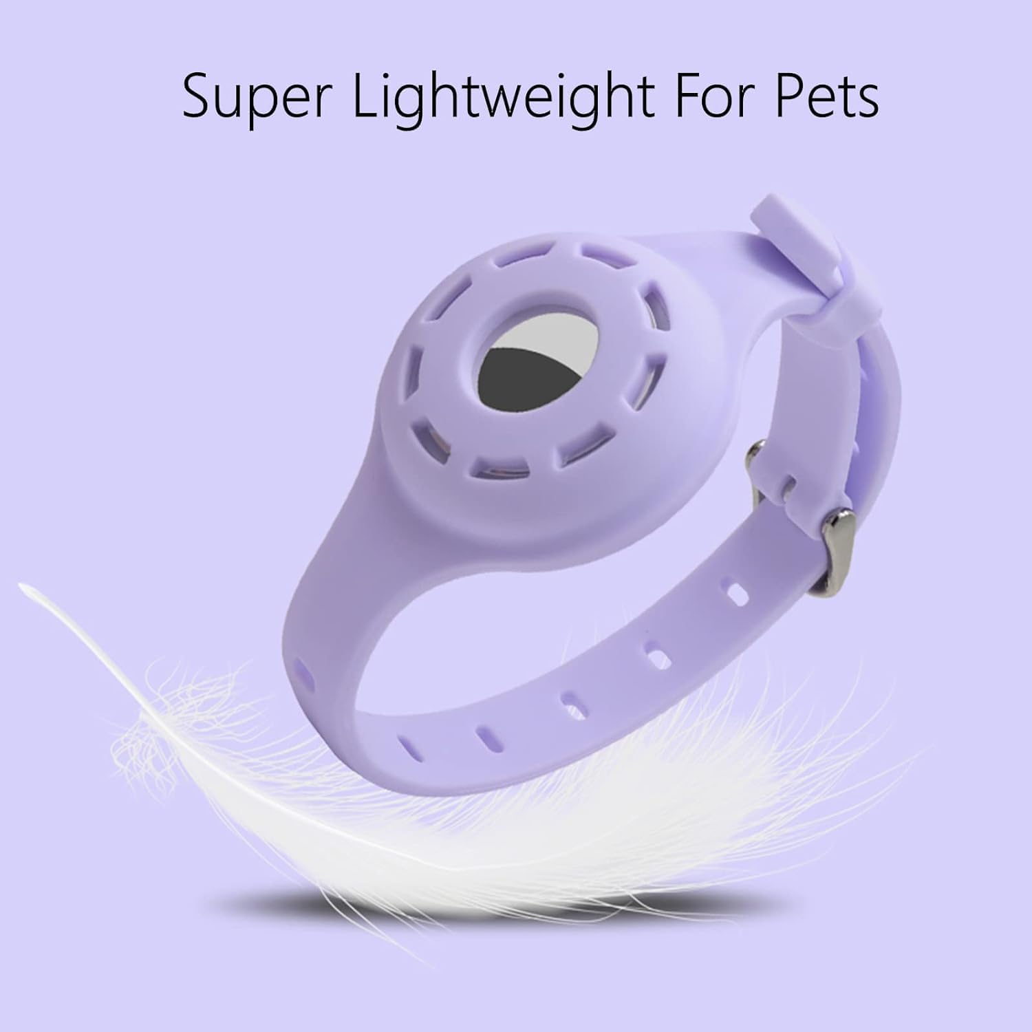 Silicone Dog Collar for AirTag - Anti-Lost Adjustable Cat Collar for Pet Finder - Image 3