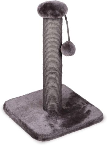 Scratch Post for Cats, Charcoal, Small S (Pack of 1)