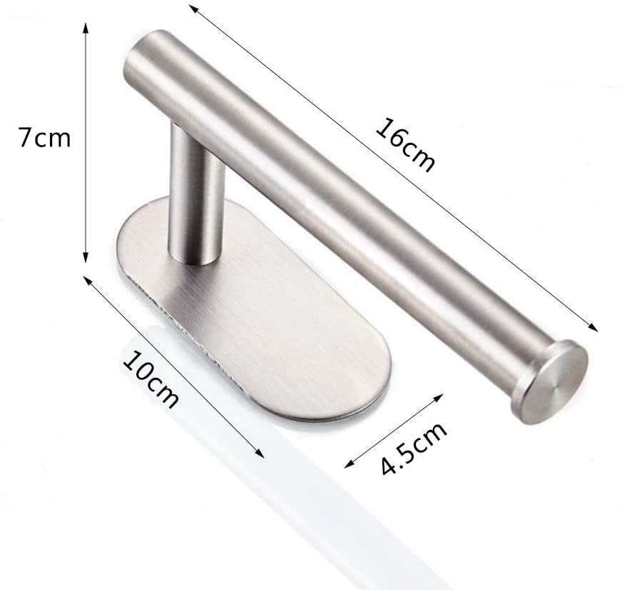 Toilet Paper Holder Self Adhesive, Kitchen Washroom Adhesive Toilet Tissue Roll - Image 6
