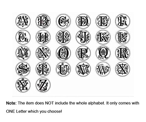 Stamp Seal Sealing Wax Vintage Classic Old-Fashioned Antique Alphabet Initial - Image 7