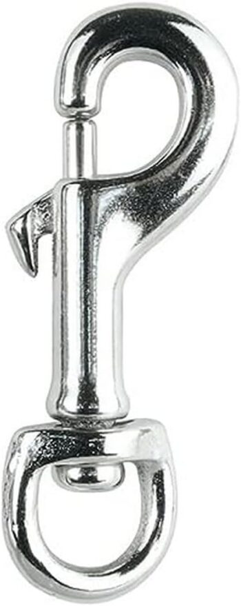 Nickel Plated Round Eye Swivel Snap Hook Pack of 25 Pieces, 12 mm Size
