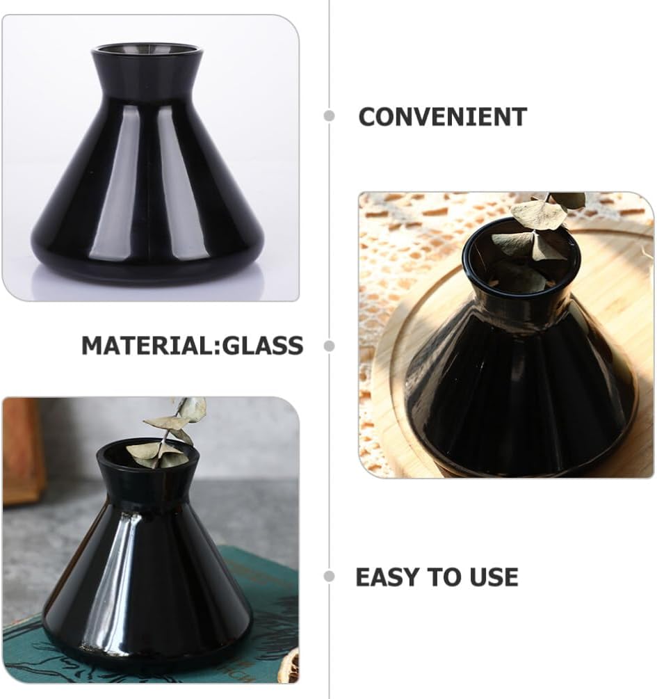 Glass Diffuser Bottles, Black Empty Reed Diffuser Bottle Fragrance Accessories - Image 5