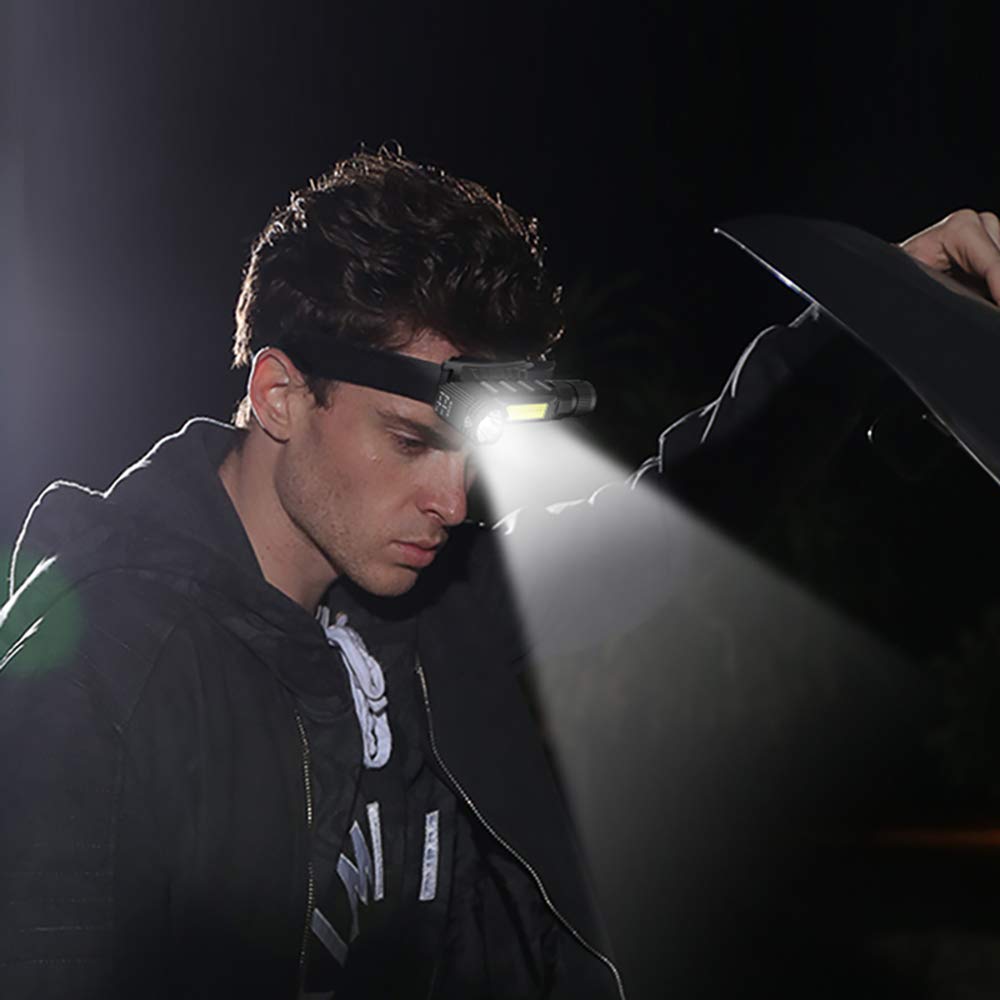 Portable Flashlight, 800 Lumens USB Rechargeable Tactical Flashlight, 90 Degree - Image 7