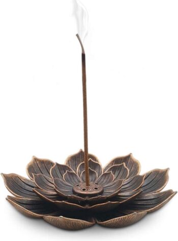 Lotus Incense Holder, Brass Incense Sticks Holder, Stick Incense Holder