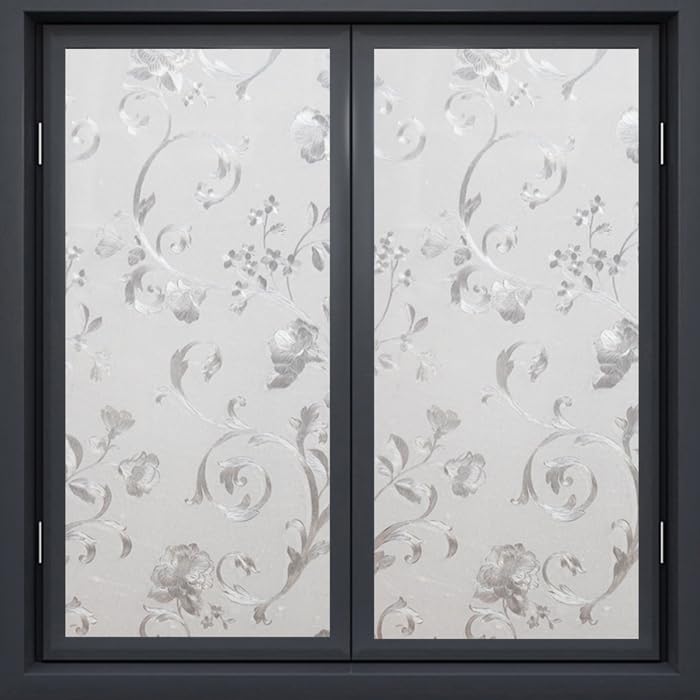 Window Film Privacy Film Frosted Decorative No Glue Self Static Cling Anti UV - Image 2