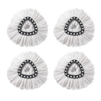 4 Pcs Spin Mop Replacement Head for vileda,Compatible with O-Cedar EasyWring